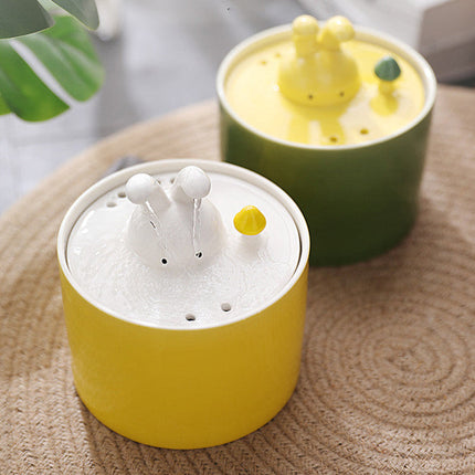 BunnyFlow kattenfontein | Automatische waterdispenser voor katten | Stil ontwerp | Groot reservoir | Met filtersysteem voor schoon en vers water | BPA-vrij | Geschikt voor huisdieren