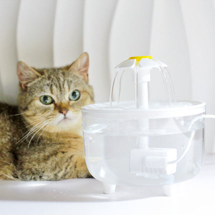 HydroCat waterfontein kat | Automatische drinkfontein met filter | 1L capaciteit | Stil, energiezuinig en eenvoudig schoon te maken | Vers stromend water voor katten | USB-voeding | BPA-vrij