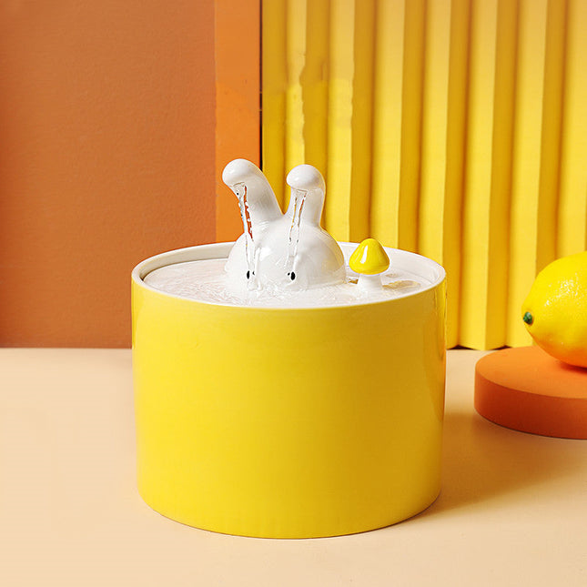 BunnyFlow kattenfontein | Automatische waterdispenser voor katten | Stil ontwerp | Groot reservoir | Met filtersysteem voor schoon en vers water | BPA-vrij | Geschikt voor huisdieren
