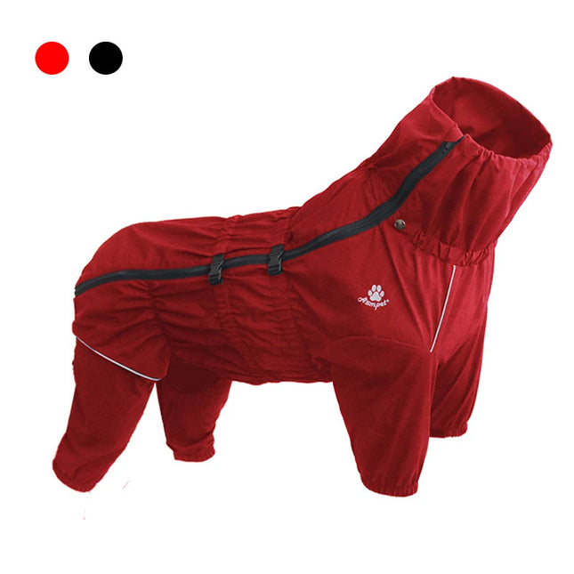 PawsGuard winter jumpsuit hond | Waterdicht hondenpak met reflecterende strips | Verstelbare warme honden overall voor optimale zichtbaarheid en comfort tijdens koude dagen
