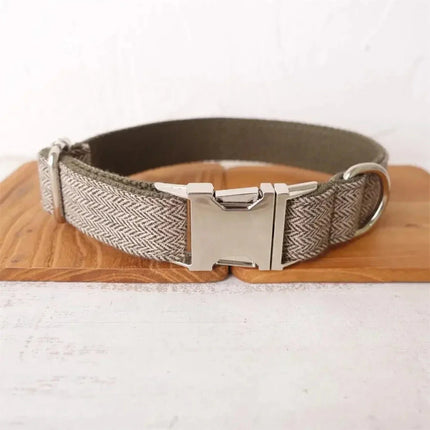 Hondenhalsband Ivy | Gepersonaliseerde Naamplaat | Duurzaam Nylon | Veiligheid & Comfort | Snelle Ontgrendeling | Alle Seizoenen Geschikt