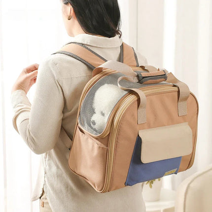 TravelBuddy huisdier reistas | Uitbreidbaar design | Comfortabel en ademend | Ruime opbergvakken | Geschikt voor reizen met kat of hond