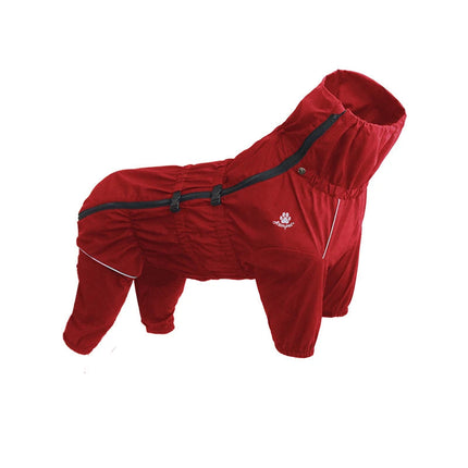 PawsGuard winter jumpsuit hond | Waterdicht hondenpak met reflecterende strips | Verstelbare warme honden overall voor optimale zichtbaarheid en comfort tijdens koude dagen