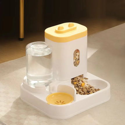 Slimme Huisdiervoederdispenser | Timer Gecontroleerd | Grote Inhoud | Droog & Nat Voer Compartimenten | Eenvoudig Reinigbaar | Geschikt voor Huisdieren | Handig voor Vakanties & Drukke Dagen