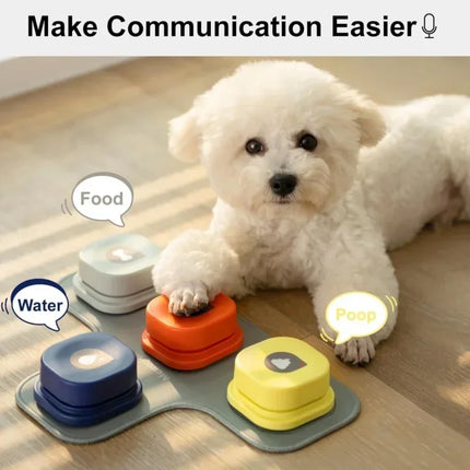 BarkSpeak knoppenset voor honden | Interactieve communicatieknoppen | Hond leren praten | Stimuleert cognitieve ontwikkeling | Eenvoudige bediening