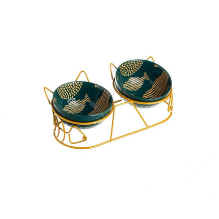 MeowEase verhoogd katten voerstation | Ergonomische dubbele kommen | Nek- en gewricht ontlastend | Antislip & hygiënisch design | Voor comfortabel voeren en minder knoeien