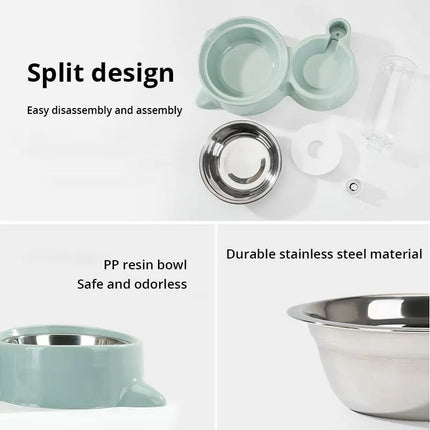 PetMate antislip voerbak voor huisdieren | Vaatwasserbestendig | Compact en ruimtebesparend ontwerp | Geschikt voor honden en katten | Duurzaam materiaal