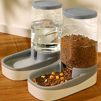 PetFlowMate automatische voer- en waterdispenser voor huisdieren | Gezonder eet- en drinkschema | Antislip | Voorkomt morsen | Non-toxisch plastic | Tijdbesparend voor huisdiereigenaren