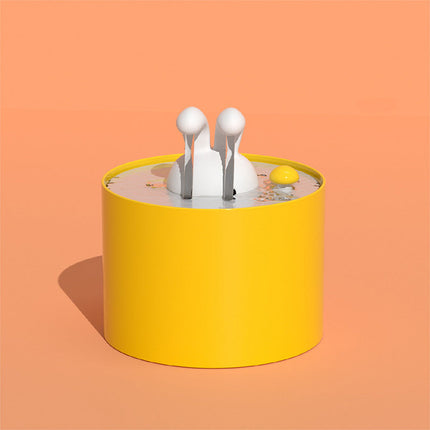 BunnyFlow kattenfontein | Automatische waterdispenser voor katten | Stil ontwerp | Groot reservoir | Met filtersysteem voor schoon en vers water | BPA-vrij | Geschikt voor huisdieren