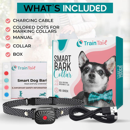 PawSilence anti-blaf halsband voor kleine honden | Verstelbare waterbestendige trainingshalsband tegen overmatig blaffen | Comfortabel en effectief in alle weersomstandigheden