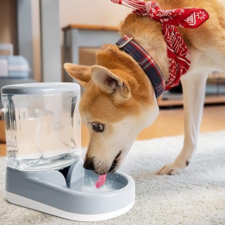PetFlowMate automatische voer- en waterdispenser voor huisdieren | Gezonder eet- en drinkschema | Antislip | Voorkomt morsen | Non-toxisch plastic | Tijdbesparend voor huisdiereigenaren
