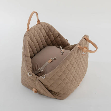 PetStyle huisdier reistas | Comfortabele en ademende draagtas voor katten en kleine honden | Veilig transport voor reizen, auto en dierenartsbezoek | Stijlvol ontwerp met zacht interieur
