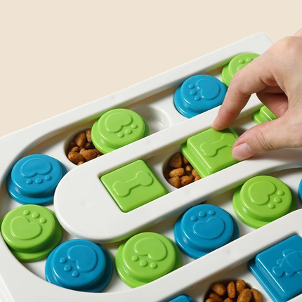 PuzzlBowl anti-schrok voerbak voor honden | Stimuleert langzamer eten | Bevordert spijsvertering | Mentale uitdaging | Portiecontrole