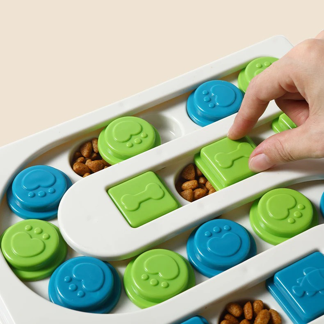 PuzzlBowl anti-schrok voerbak voor honden | Stimuleert langzamer eten | Bevordert spijsvertering | Mentale uitdaging | Portiecontrole