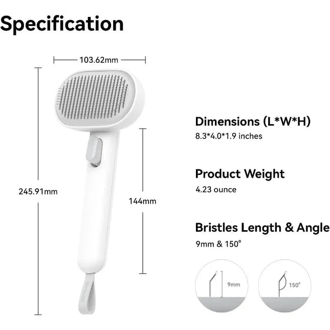 Kattenborstel voor Lange en Korte Haren - Ergonomisch Ontwerp voor Gezonde Vacht en Massagefunctie