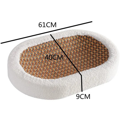 Comfortabel kattenbed met zachte rand | Hypoallergeen materiaal | Antislip | Stevig & stijlvol ontwerp | Voor kittens en volwassen katten
