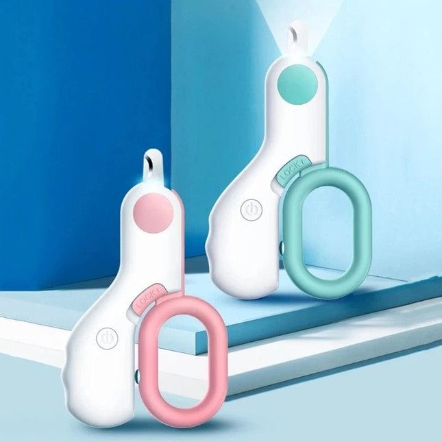 PetCare nagelknipper voor huisdieren met LED-licht | Veilig en nauwkeurig nagels knippen voor hond en kat | Comfortabele grip | Roestvrijstalen bladen