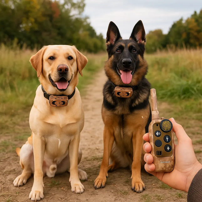 Collar de adiestramiento para perros | Ajustable | Alcance de 670 m | Resistente al agua | Comunicación inalámbrica | Batería de larga duración | Funcionamiento intuitivo | Modos de adiestramiento versátiles | Seguro y duradero