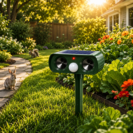 Buitendetector met Zonnepaneel en Geluid