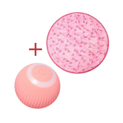 Kattenspeeltapijt met Hartjes | Interactief Speelkleed voor Katten | Stijlvol & Comfortabel | 72 cm Diameter | Polyester | Voor Alle Leeftijden