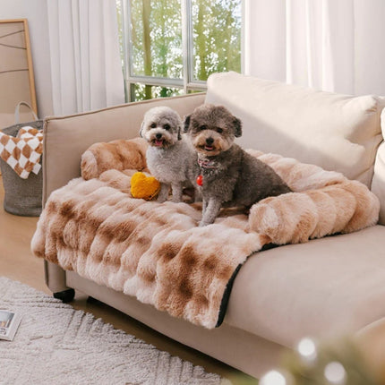Pluszowa mata na kanapę dla zwierząt | Wygodna, zmywalna mata | Antypoślizgowa dla zwierząt | Dla psów i kotów