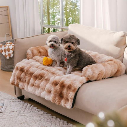 Pluszowa mata na kanapę dla zwierząt | Wygodna, zmywalna mata | Antypoślizgowa dla zwierząt | Dla psów i kotów