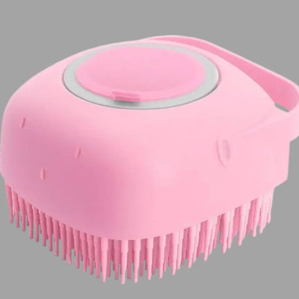 Hondenwasborstel met Shampoo Dispenser | Siliconen Borstelharen | Massage en Reiniging | Geschikt voor Alle Vachttypes | Huisdierverzorging