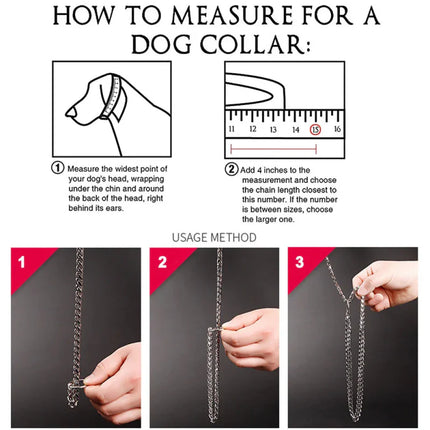 Obroża dla psa ze stali nierdzewnej | Wzór kubański | Wysoka jakość | Szybkie zapięcie | Idealna na spacery i trening | Wygodna | Luksusowa i wytrzymała | Odpowiednia dla wszystkich psów