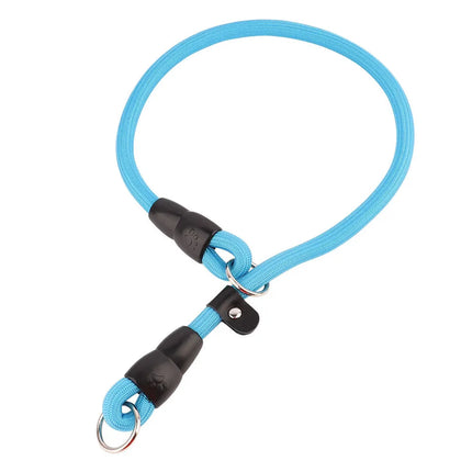 Nylon Verstelbare Halsband Voor Honden | Training en Wandelen | Hoogwaardige Veiligheidssluiting | Comfortabele Pasvorm | Geschikt Voor Alle Maten & Rassen | Rood, Blauw, Zwart of Oranje