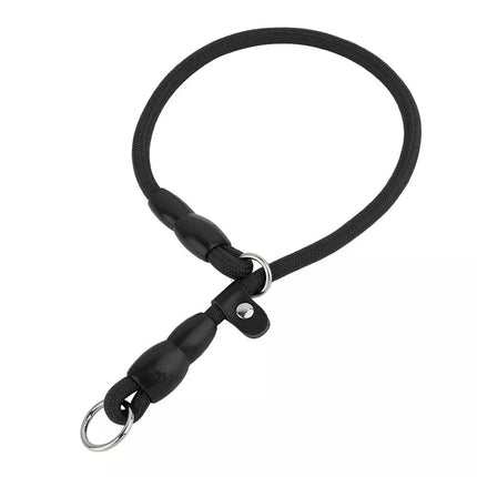 Nylon Verstelbare Halsband Voor Honden | Training en Wandelen | Hoogwaardige Veiligheidssluiting | Comfortabele Pasvorm | Geschikt Voor Alle Maten & Rassen | Rood, Blauw, Zwart of Oranje