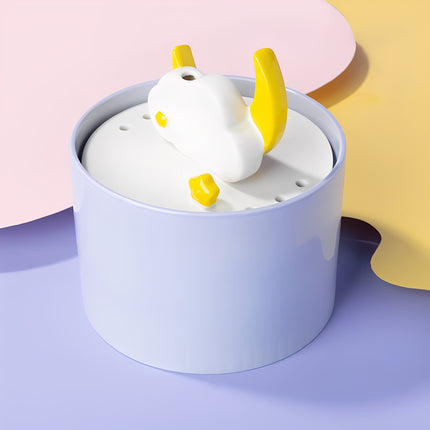 Fontanna dla kota SafeSip | Ceramiczna i cicha | Z filtrem wody | Pielęgnacja zwierząt | Cicha jak szept | Ciągły przepływ filtrowanej wody