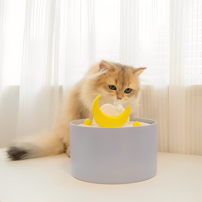 SafeSip Cat Drinking Fountain | Ceramic and Quiet | With Water Filter | Pet Care | Whisper-Quiet | Continuous Filtered Water Flow