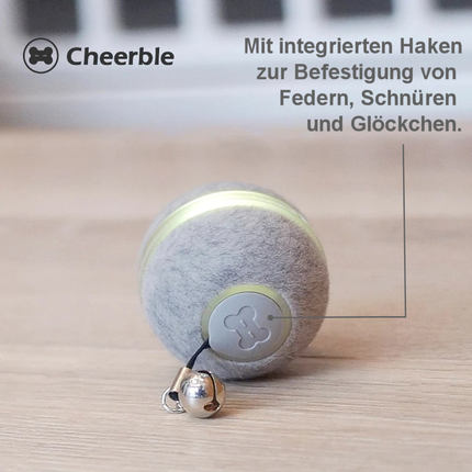 Cheerble® Interactieve Bal 2.0 | Slim Speelgoed met 360° Sensoren voor Katten en Kleine Honden | USB-oplaadbaar | 4 Uur Plezier