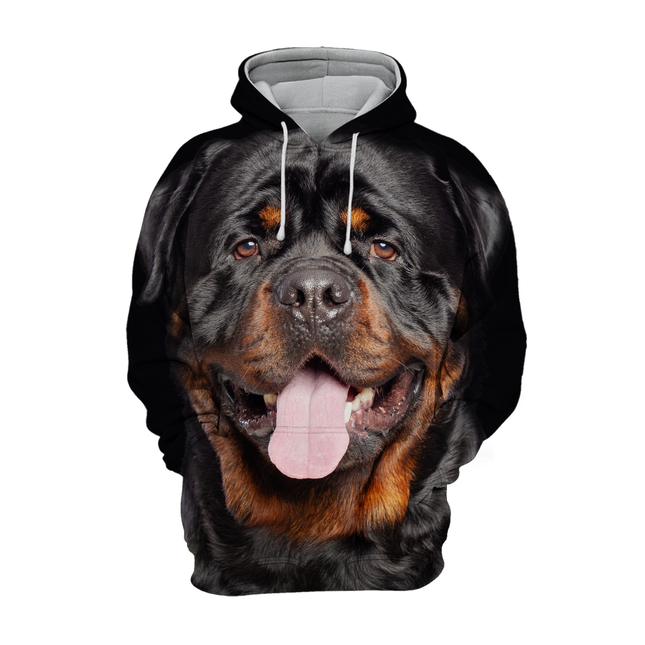 Unieke Ontwerp Sweater | Rottweiler Glimlach | Zachte Polyester-Katoenmengsel | Beschikbaar in Maten S-4XL