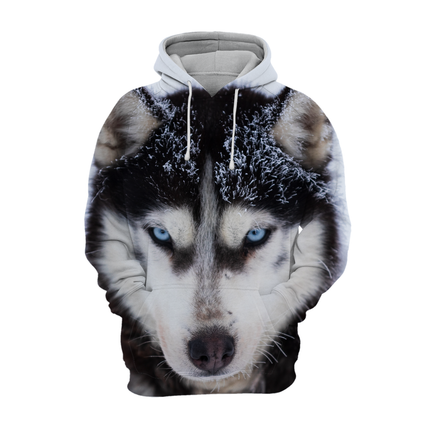 Unisex Kaptrui | Alaskan Husky Motief | Comfortabele Polyester-Katoen Mix | Meerdere Maten | Zacht & Duurzaam