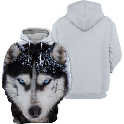Unisex Kaptrui | Alaskan Husky Motief | Comfortabele Polyester-Katoen Mix | Meerdere Maten | Zacht & Duurzaam