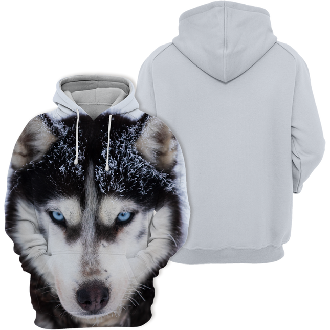 Unisex Kaptrui | Alaskan Husky Motief | Comfortabele Polyester-Katoen Mix | Meerdere Maten | Zacht & Duurzaam