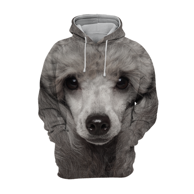 Grijze Hoodie voor Dierenliefhebbers | Unisex Comfort | Diverse Maten S-4XL | Zachte Polyester Katoen Mix | Voor Toy Poedel Liefhebbers