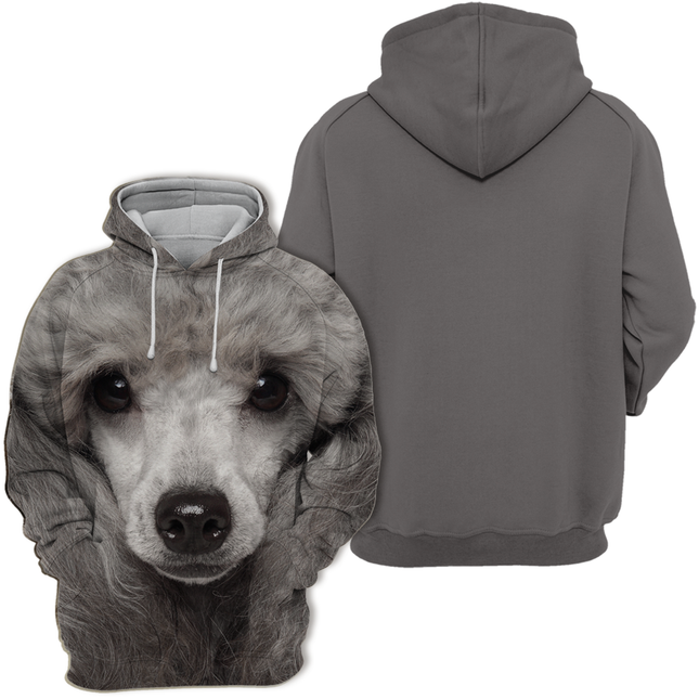 Grijze Hoodie voor Dierenliefhebbers | Unisex Comfort | Diverse Maten S-4XL | Zachte Polyester Katoen Mix | Voor Toy Poedel Liefhebbers