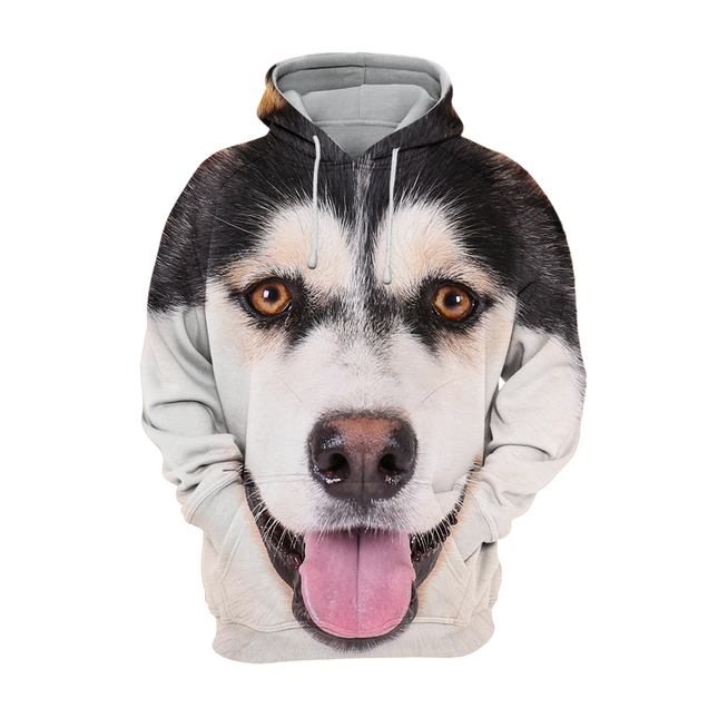 Unisex Hoodie | Husky Ogen Print | Zachte Stof | Hoogwaardige Kleurendruk | Comfortabele Pasvorm | Verkrijgbaar in Maten S tot 4XL