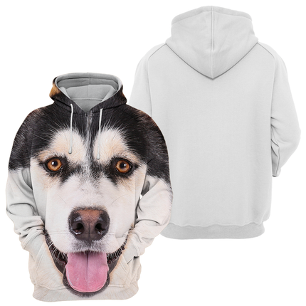 Unisex Hoodie | Husky Ogen Print | Zachte Stof | Hoogwaardige Kleurendruk | Comfortabele Pasvorm | Verkrijgbaar in Maten S tot 4XL