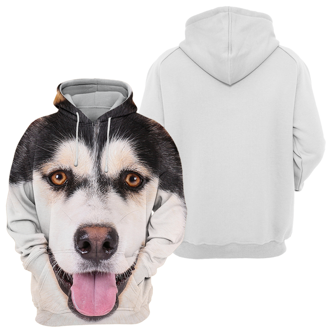 Unisex Hoodie | Husky Ogen Print | Zachte Stof | Hoogwaardige Kleurendruk | Comfortabele Pasvorm | Verkrijgbaar in Maten S tot 4XL