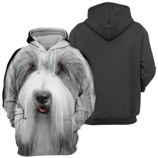 Bearded Collie Gezichtsontwerp | Comfortabele Unisex Hoodie | Verkrijgbaar in Maten S-4XL | Zachte Stof | Hoogwaardige Print | Dubbelzijdig Stretchmateriaal