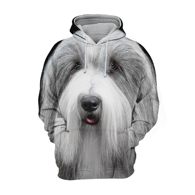 Bearded Collie Gezichtsontwerp | Comfortabele Unisex Hoodie | Verkrijgbaar in Maten S-4XL | Zachte Stof | Hoogwaardige Print | Dubbelzijdig Stretchmateriaal