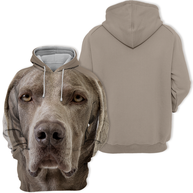 Casual Hoodie voor Dierenvrienden | Comfortabel Polyester Katoen Mix | Verkrijgbaar in S-4XL | Geschikt voor Elke Stijl | Weimaraner Design