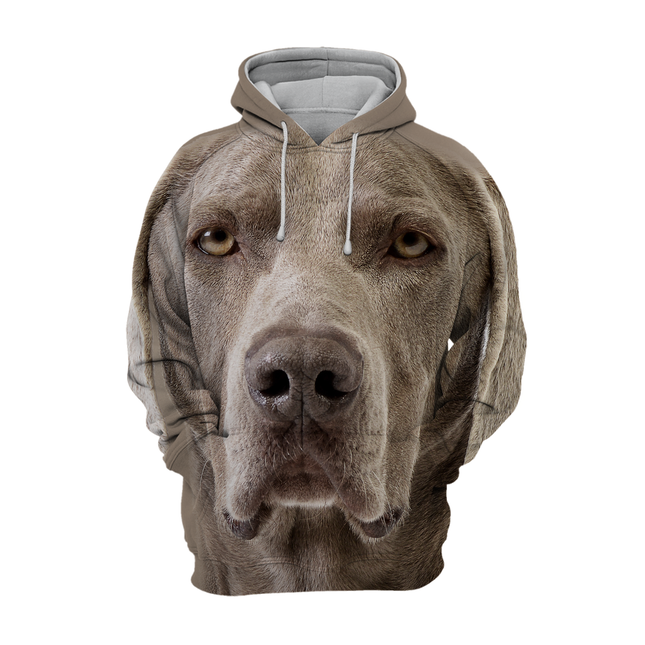 Casual Hoodie voor Dierenvrienden | Comfortabel Polyester Katoen Mix | Verkrijgbaar in S-4XL | Geschikt voor Elke Stijl | Weimaraner Design