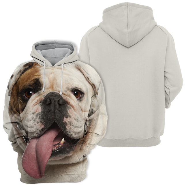 Stijlvolle Zachte Honden Sweater | English Bulldog | Pitbull | Verschillende Maten | Comfortabele Katoenmix | Hoge Resolutie Print