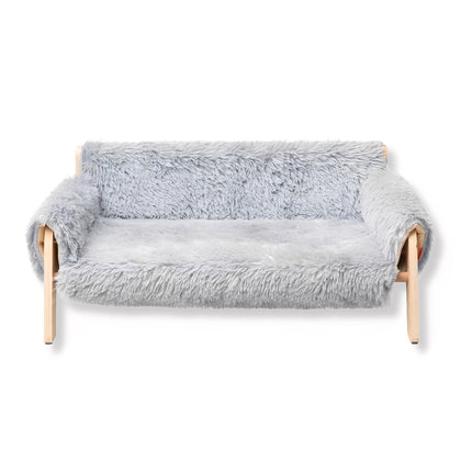 SnugLift | Podwyższone legowisko dla zwierząt, drewniane | Wygodnie składane nad ziemią | Trwałe meble dla zwierząt