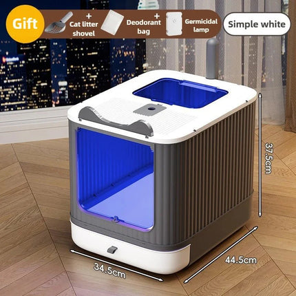 Spatwaterdichte Gesloten Kattenbak