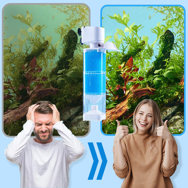 AquaPure aquariumfilter | 3-traps filtratiesysteem | Energiezuinig | Fluisterstil | Eenvoudige installatie | Voor schoon en gezond aquariumwater